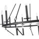 Florence 15 Light 41.75 inch Matte Black Chandelier Ceiling Light